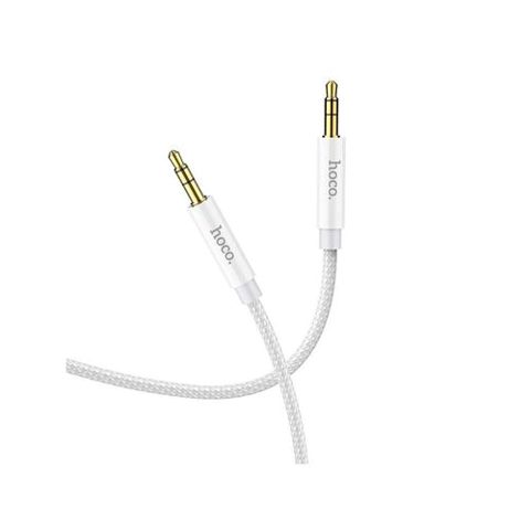 Cablu audio, Hoco, Jack-jack (3.5 mm), 1 m, Argintiu