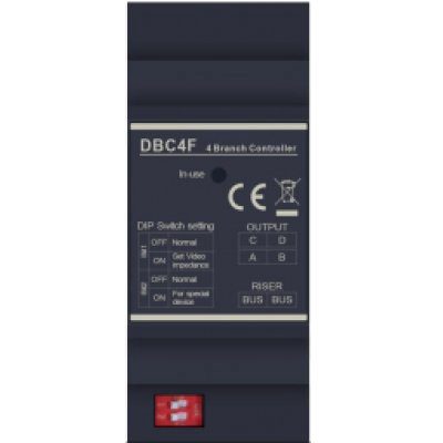 Distribuitor de semnal cu 4 ramuri cu functii de protectie, izolare si pornire redundanta a echipamentelor 2Easy DT-DBC4F1