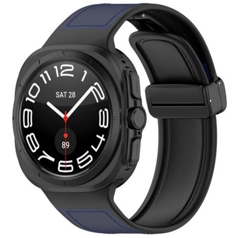 Curea Techsuit W056 pentru Samsung Galaxy Watch Ultra, Albastru