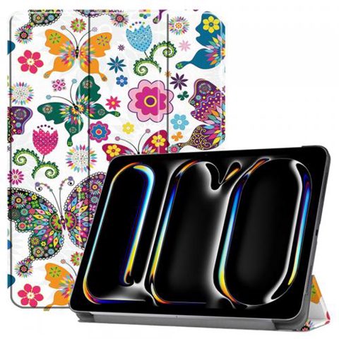 Husa pentru Apple iPad Pro 11 (2024) Techsuit FoldPro Butterfly (Multicolor)