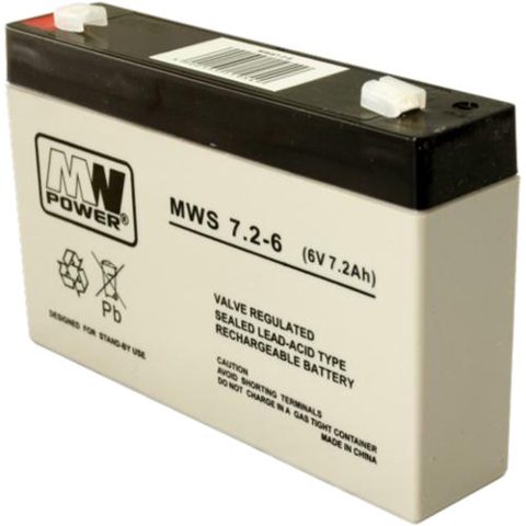 Acumulator MW POWER MWS7.2-6 ,7.2AH/6V