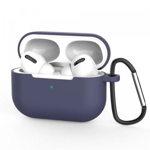 Husa Casti Techsuit Silicone pentru Apple AirPods Pro 3 (Bleumarin)