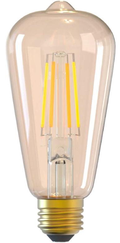 Bec WiFi Filament Tellur TLL331191, E27, 6W, fumuriu, lumina alba/calda, reglabil