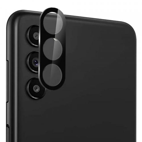 Folie de protectie Camera Spate Techsuit pentru Samsung Galaxy S24+ S926, Sticla Securizata (Transparent/Negru)