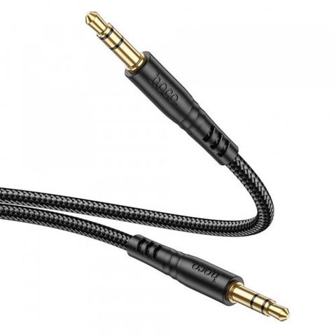 Cablu Audio 3.5mm - 3.5mm HOCO UPA24, 1m, Negru