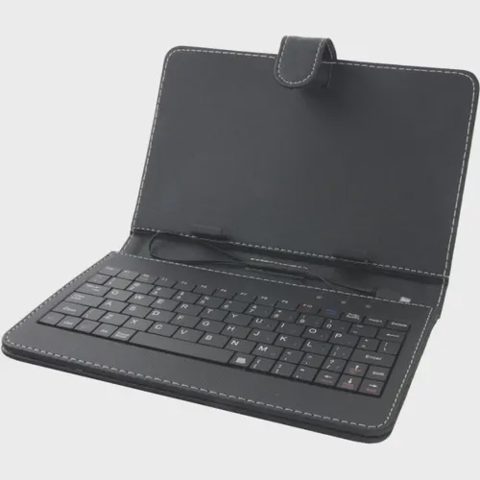 Husa cu tastatura, Esperanza,universala pentru tableta de 7inch, conexiune MicroUSB, Neagra