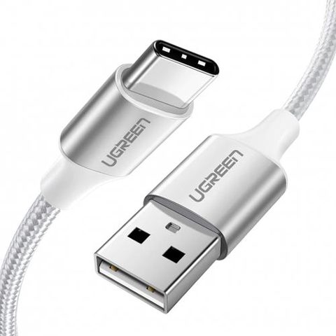 Cablu Date/Incarcare UGREEN US288, USB-A - USB-C, 18W, 2m (Alb)