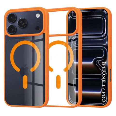 Husa MagSafe pentru Apple iPhone 17 Pro, Techsuit, Pro, Portocalie