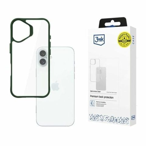Husa de protectie 3mk Satin Armor Case+ pentru iPhone 16 Plus, Verde