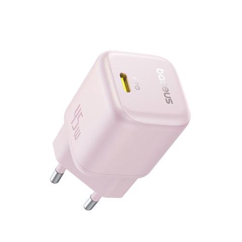 Incarcator retea Baseus PicoGo, 45W, USB-C, Fast Charger (Roz)