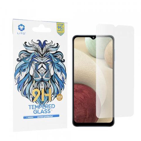Folie de protectie Ecran Lito Classic pentru Samsung Galaxy F12 F127 / A12 Nacho A127 / M02 M022 / M12 M127, Sticla Securizata, Full Glue, 2.5D