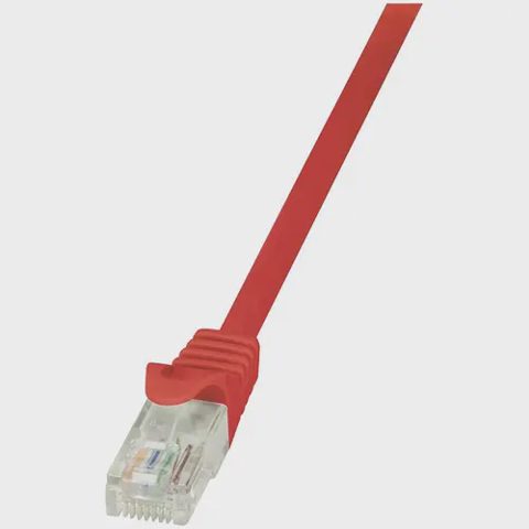 Cablu UTP LOGILINK Cat6, cupru-aluminiu, 1 m, rosu, AWG24, CP2034U