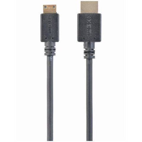 Cablu video Gembird HDMI (T) la Mini-HDMI (Type C)(T), 3m, conectori auriti, rezolutie maxima 4K DCI la 60 Hz, Negru, CC-HDMI4C-10