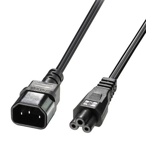 Cablu alimentare Lindy LY-30340, C5 female - C14 male, 1m, Negru