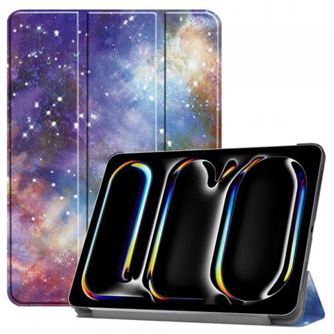 Husa pentru Apple iPad Pro 13 (2024) Techsuit FoldPro Galaxy (Multicolor)