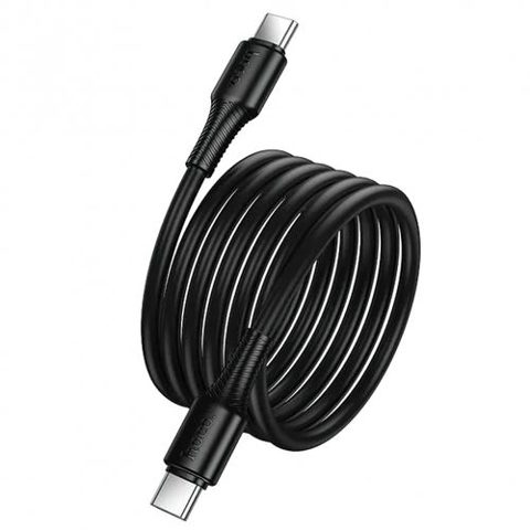 Cablu Date si Incarcare USB-C - USB-C HOCO X120, 60W, 1m, Negru