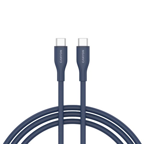 Cablu de date CANYON CNS-CC60SC10DB, 60 W, 1m, USB Type-C (Albastru inchis)