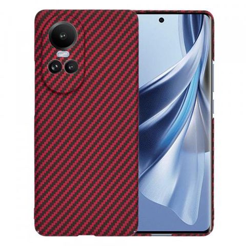 Husa pentru Oppo Reno10 / Reno10 Pro, Techsuit, Carbonite FiberShell, Rosie
