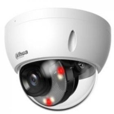 Camera dome IP Dahua IPC-HDBW1439E1-A-IL, 4MP, lentila 2.8mm, IR 30m + lumina alba 20m, microfon, WDR, IP67, IK08, PoE