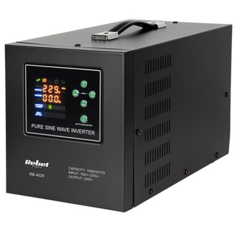UPS Centrale Sinus Pur 1500VA 1050w 12v LifePO4 Rebel RB-4029