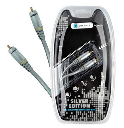 Cablu Cabletech KPO3851-0.5, 1RCA-1RCA, 0.5m (Argintiu)