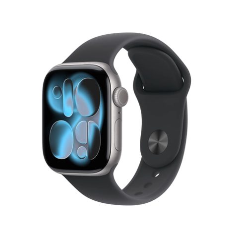 Smartwatch Apple Watch 11, GPS + Cellular, 42mm, Ecran Retina LTPO OLED, Chip S10 cu Procesor Dual-Core, 64GB Flash, Wi-Fi, Bluetooth, Carcasa Aluminiu, Curea Sport Band M/L (Gri)