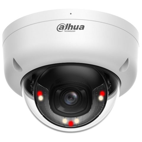 Camera IP Dome Dahua IPC-HDBW1639E1-A-IL-0280B-S6, 6MP, 2.8mm, Smart dual light 30m, Microfon, PoE, SMD, IP67
