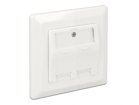 Priza 2 porturi pentru Keystone aplicata, Delock 86202