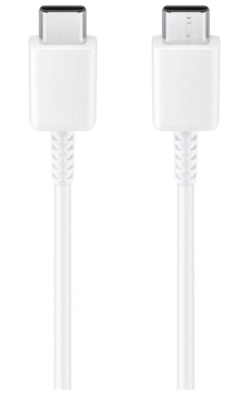 Cablu de date Samsung EP-DW767JWE, GP-TOU021RFCWW, 3A, USB Type-C - USB Type-C, 1.8m, Bulk (Alb)