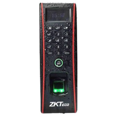 Controler de acces cu functie de pontaj, cu cititoare de amprente si de cartele incorporate ZKTeco FPA-1700
