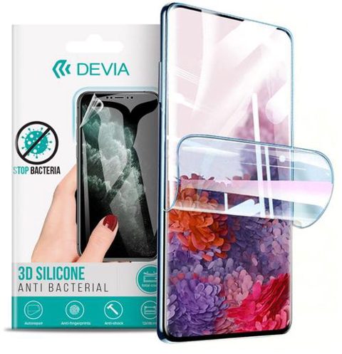 Folie Silicon Antibacterian Devia DFSAZTEBV40P pentru ZTE Blade V40 Pro (Transparent)