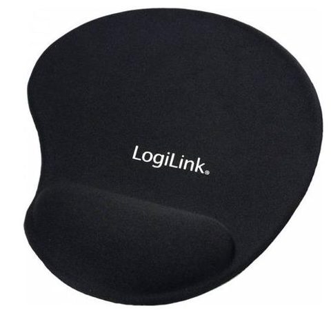 Mouse Pad LogiLink ID0027, ergonomic cu gel (Negru)