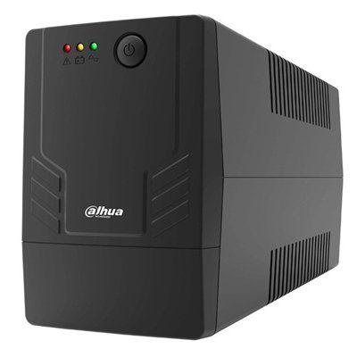 UPS 600 VA/360 W Dahua PFM3350-600, cu stabilizare digitala a tensiunii, 1x 7 Ah, protectie la scurtcircuit si suprasarcina, 2 prize schuko