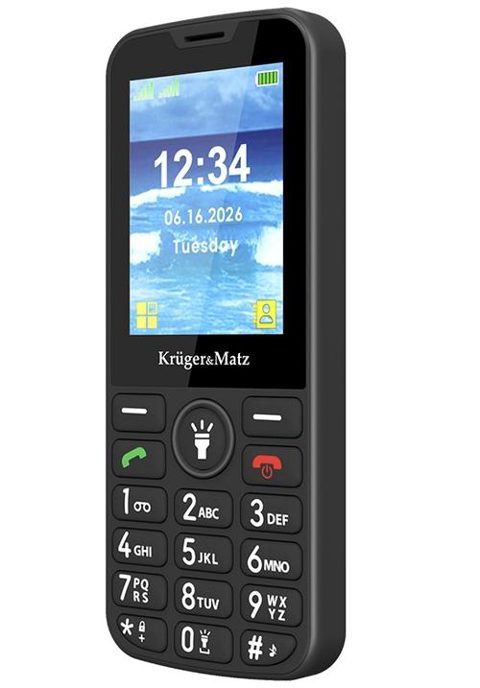 Telefon seniori Kruger&Matz KM0924-2G, 2G (Negru)