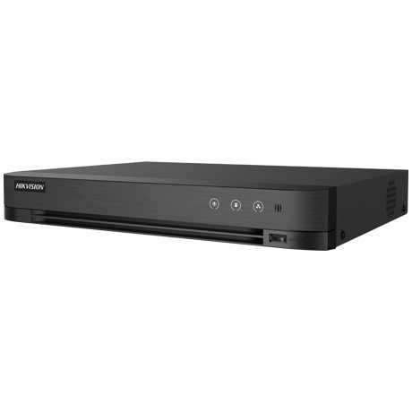 DVR 8 canale Turbo HD AcuSense Hikvision iDS-7208HTHI-M2-SA, 8MP, 2x SATA, alarma 8 IN/4 OUT, audio