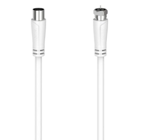 Cablu de Conexiune SAT Hama 205062, 3 m, 90 dB (Alb)