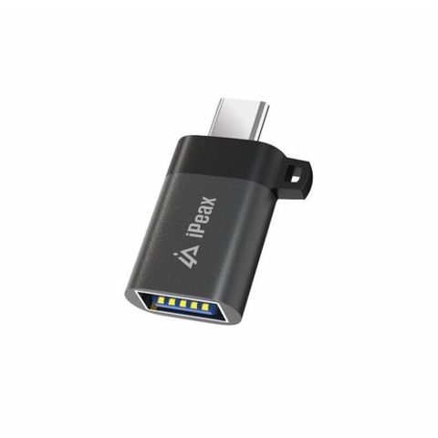 Adaptor iPeax OTG USB-C / USB-A (female) (Negru)