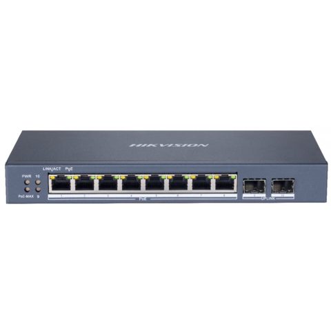 Switch Hikvision DS-3E1510P-SI, 8-port, PoE