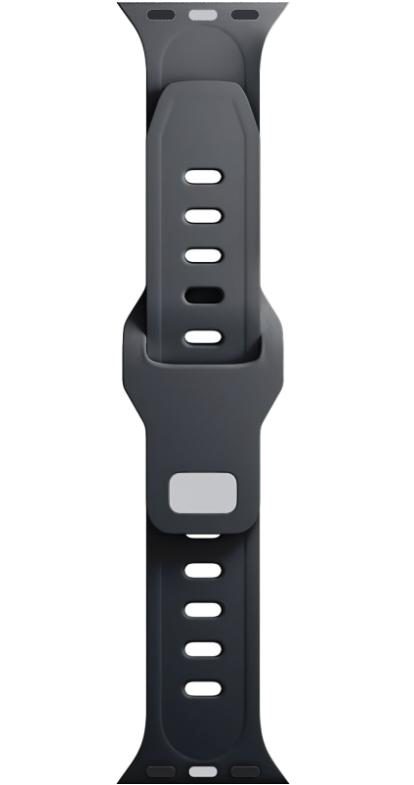 Curea 3MK Silicone pentru Apple Watch 41mm / 40mm / 38mm Series, Neagra