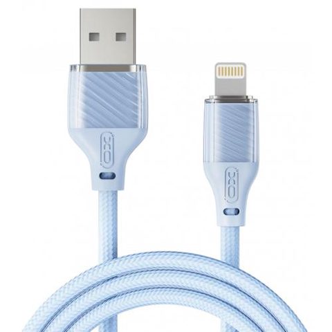 Cablu Date/Incarcare XO Design NB291, USB-A - Lightning, 18W, 1m (Albastru)
