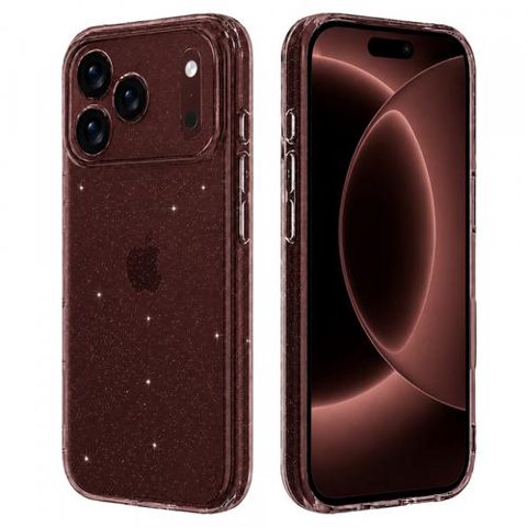 Husa pentru Apple iPhone 18 Pro Max / 17 Pro Max, Techsuit, SparkleSkin, Transparenta
