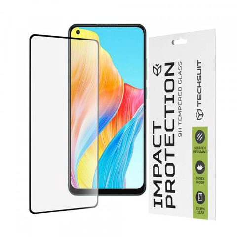 Folie de protectie Ecran Techsuit pentru Oppo A78 4G, Sticla Securizata, Full Glue, 111D