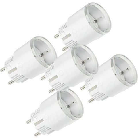 Pachet 5 Shelly Plug S Gen3 Alb Prize inteligente WiFi, Matter, Bluetooth, monitorizare consum 3800238072292