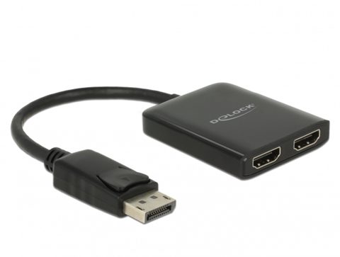 Multiplicator DisplayPort 1.4 la 2 x HDMI MST, Delock 87769