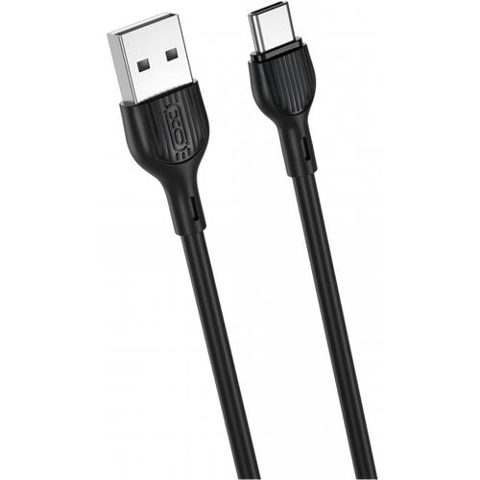 Cablu Date/Incarcare XO Design NB200, USB-A - USB-C, 10W, 1m (Negru)