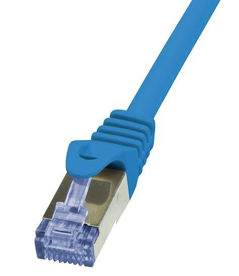 Cablu S/FTP LogiLink CQ3016S, Cat.6A, Patchcord (Albastru)