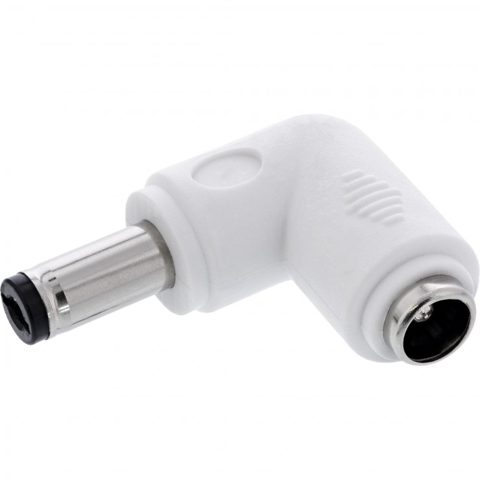 Adaptor alimentare DC 5.5x2.1mm T-M unghi Alb, InLine IL26899E