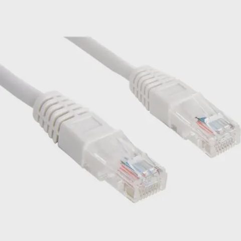 Cablu UTP SPACER SP-PT-CAT5-0.25M, Cat5e, cupru-aluminiu, 0.25 m, alb, AWG26