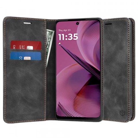 Husa pentru Motorola Moto G55, Techsuit, Confy, Neagra