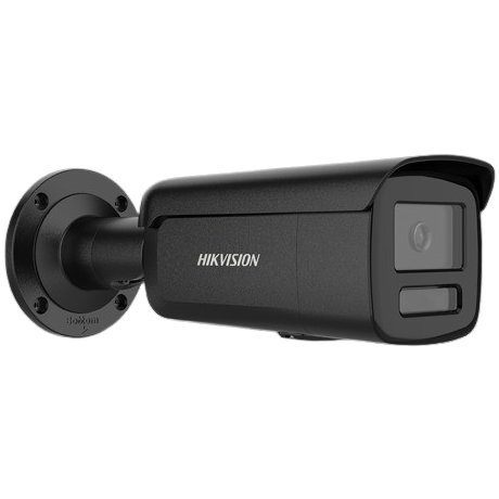 Camera IP HIKVISION DS-2CD2T47G3-LIY-2.8mm-BLACK, 4MP, lentila 2.8mm, Smart Hybrid Light 60m ColorVu3, Alarma, slot card, PoE, IP67